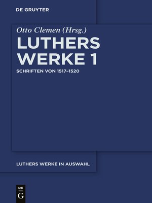 cover image of Schriften von 1517–1520